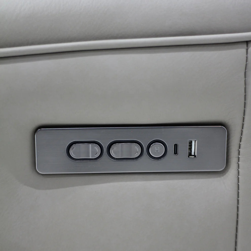 Cortiva Electric Motion Corner Full Leather Lounge Set