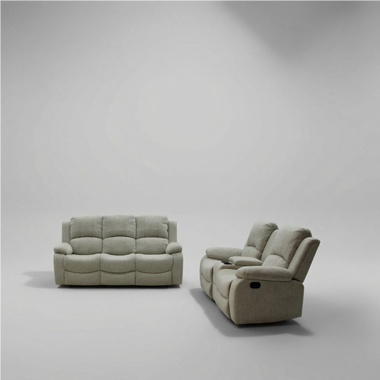 Lester 3+2 Motion Sofa Cream