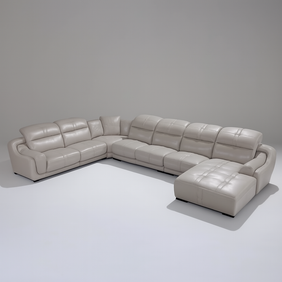 Piero Leather Uppers Modular Sofa
