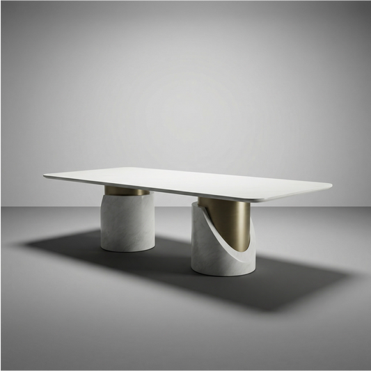 Cyprus Dining Table Milk White