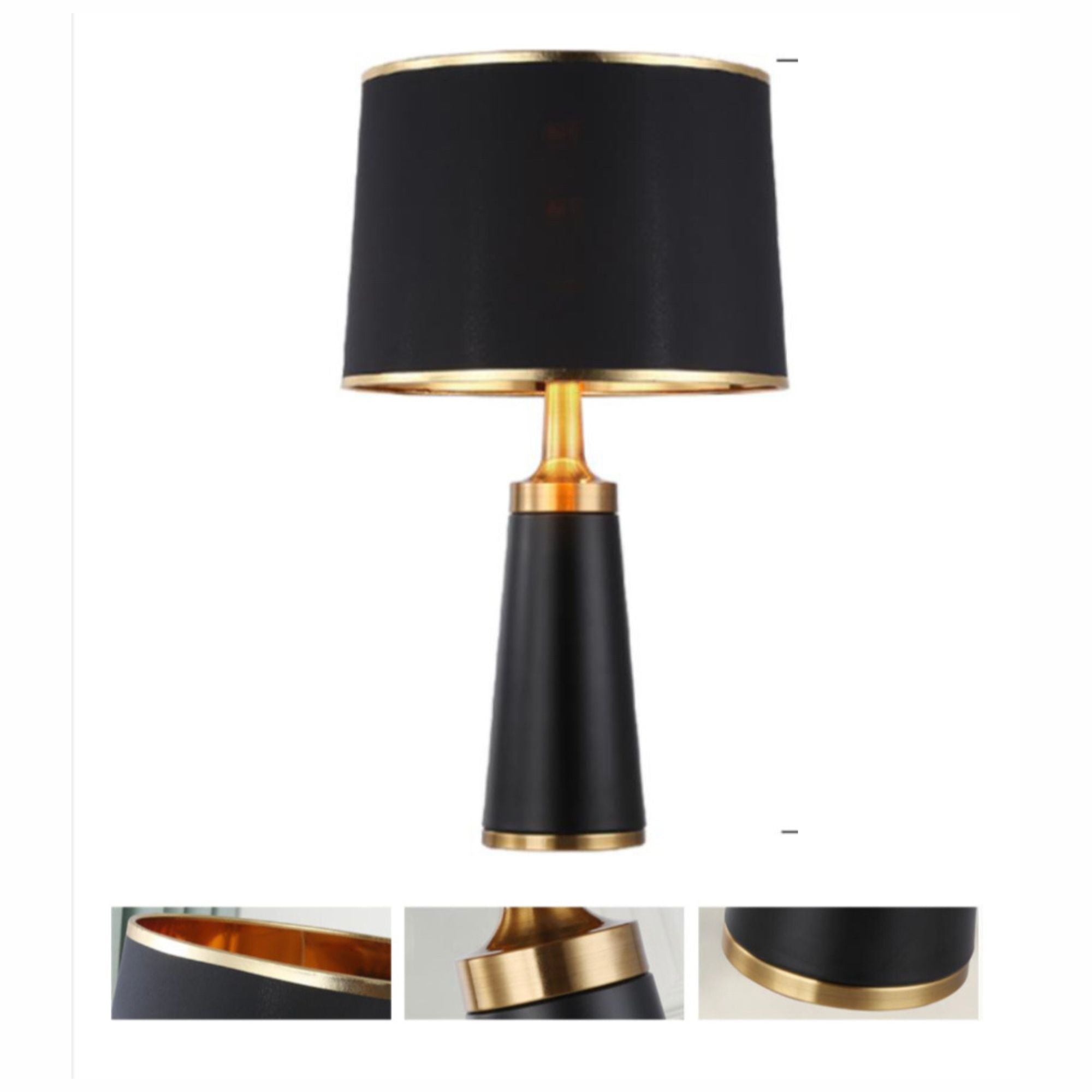 Dc2106 Table Lamp With Black Shade Hsm