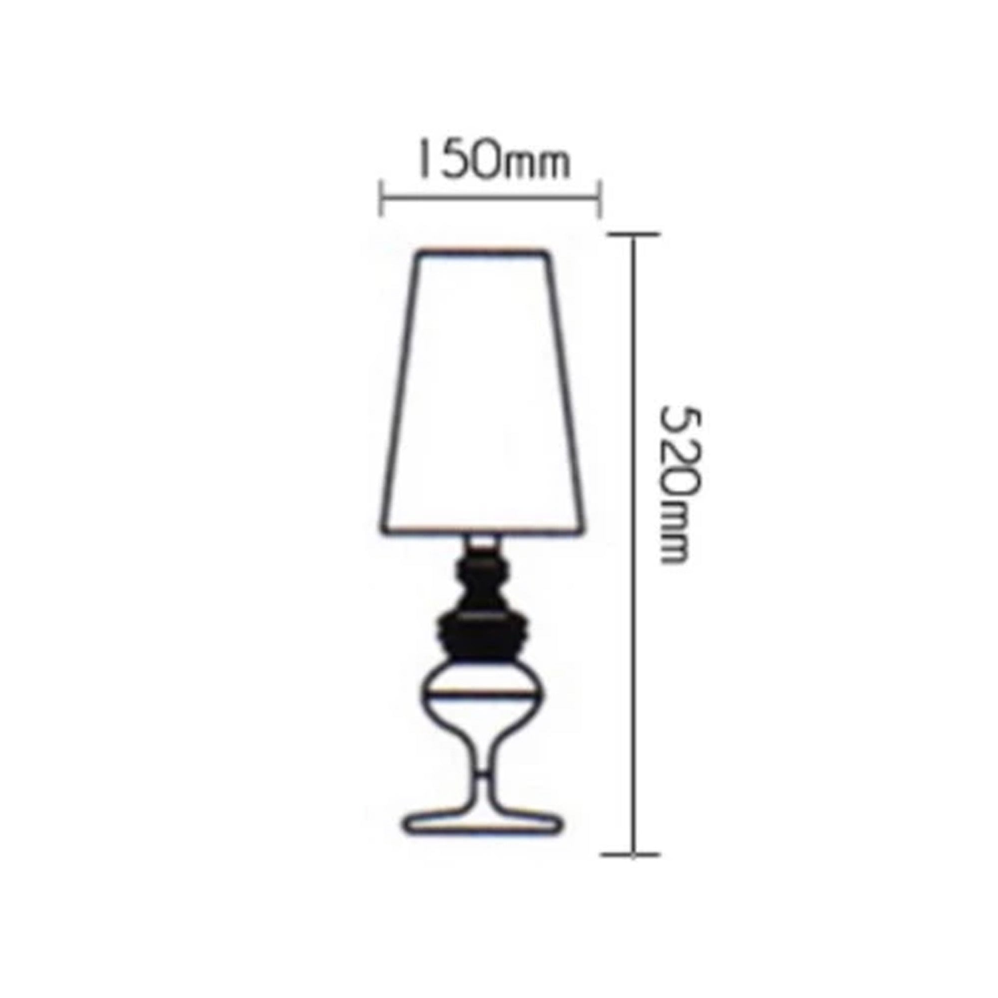 Dc2101W/B Table Lamp With Shade Hsm