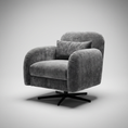 Load image into Gallery viewer, Rosalia Fabric Swivel Chair
