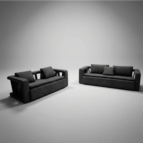 Venanzio Full Leather Sofa Set