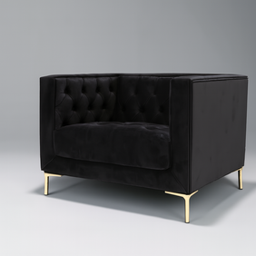 Emilia 1 Seater Velvet Couch