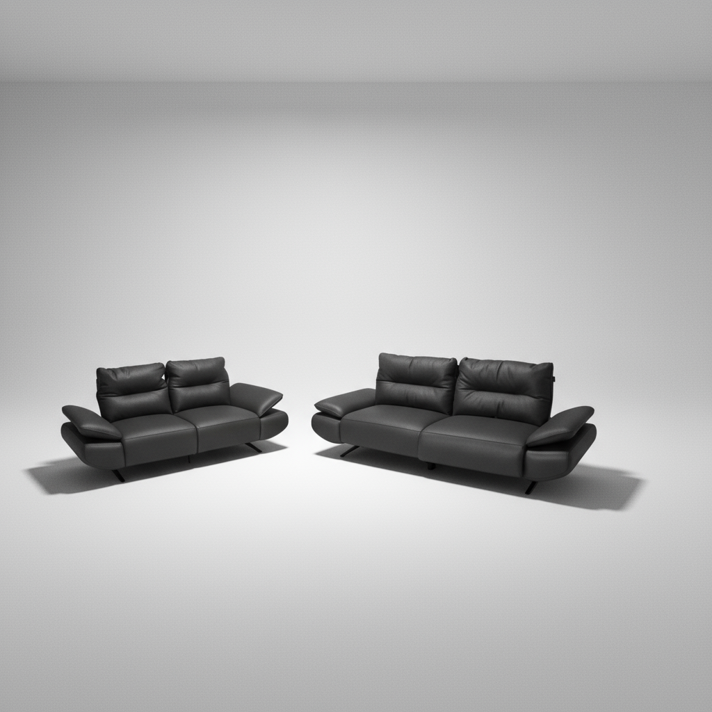 Novella Full Leather Electric Motion Sofa Set