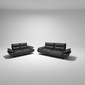 Novella Full Leather Electric Motion Sofa Set