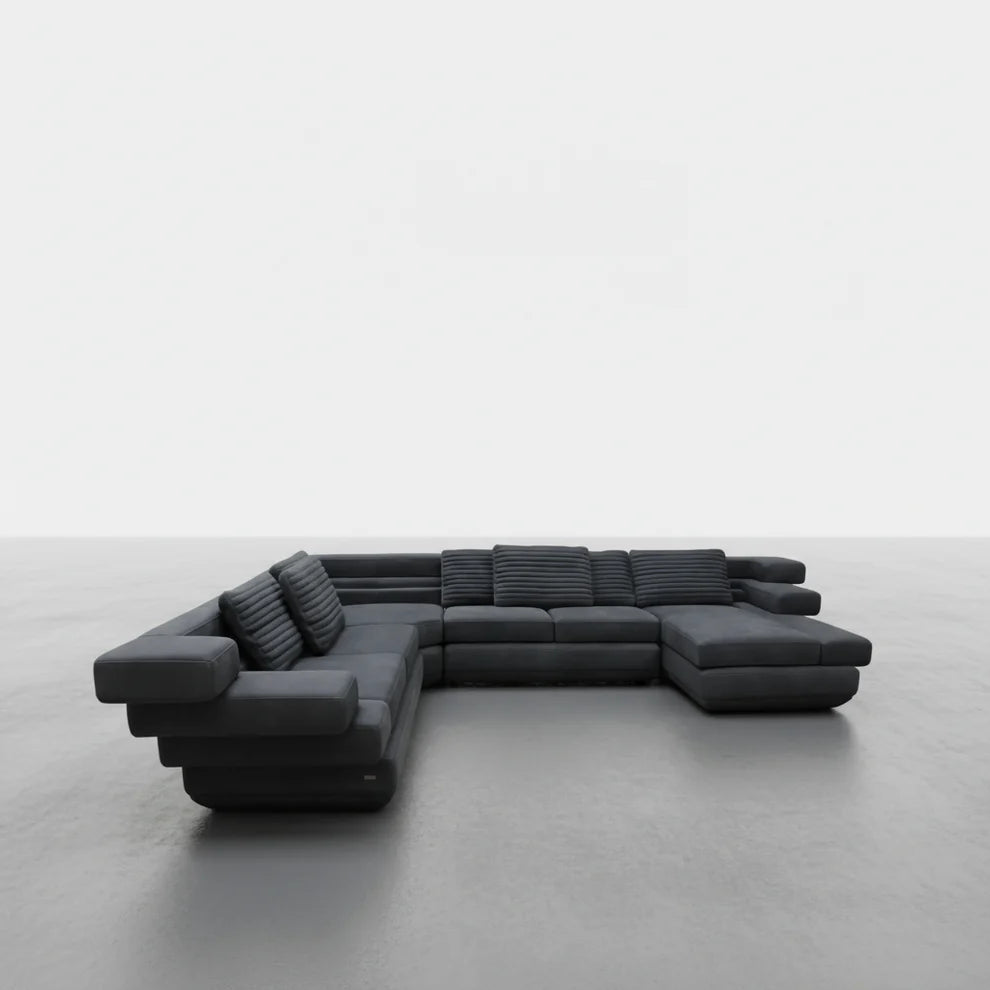 Scala Full Leather Modular Sofa Set