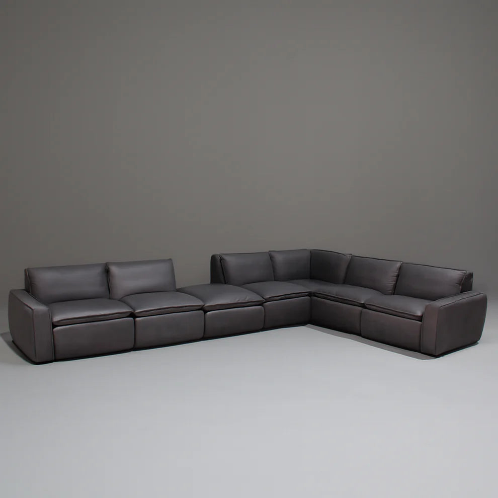 Damascus Full Leather Modular Sofa