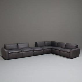 Damascus Full Leather Modular Sofa