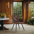 Load image into Gallery viewer, Delfino Leather Chair Brown Y2197
