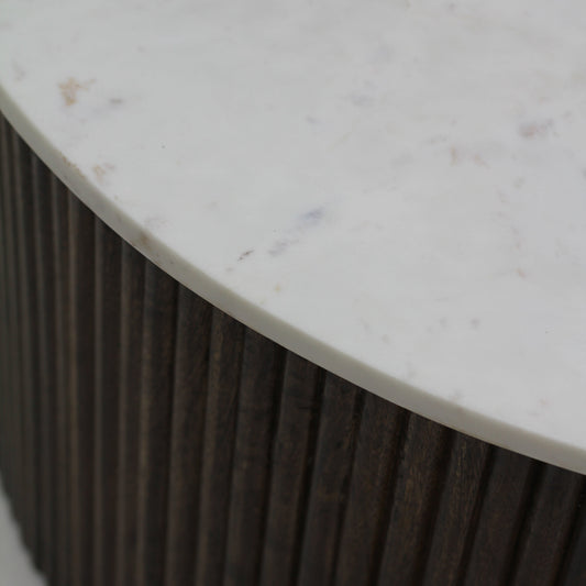 Morgan Round Marble Coffee Table