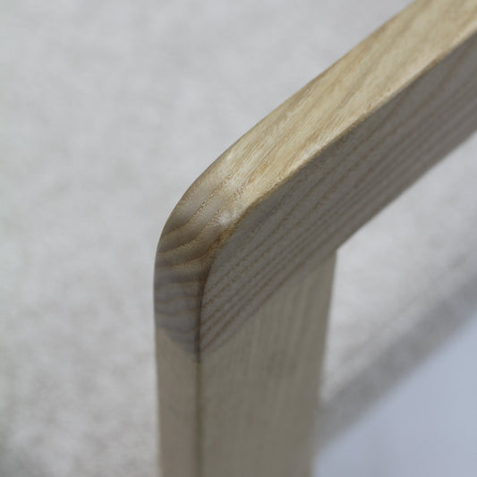 Venezia Boucle Dining Chair Oak Finish
