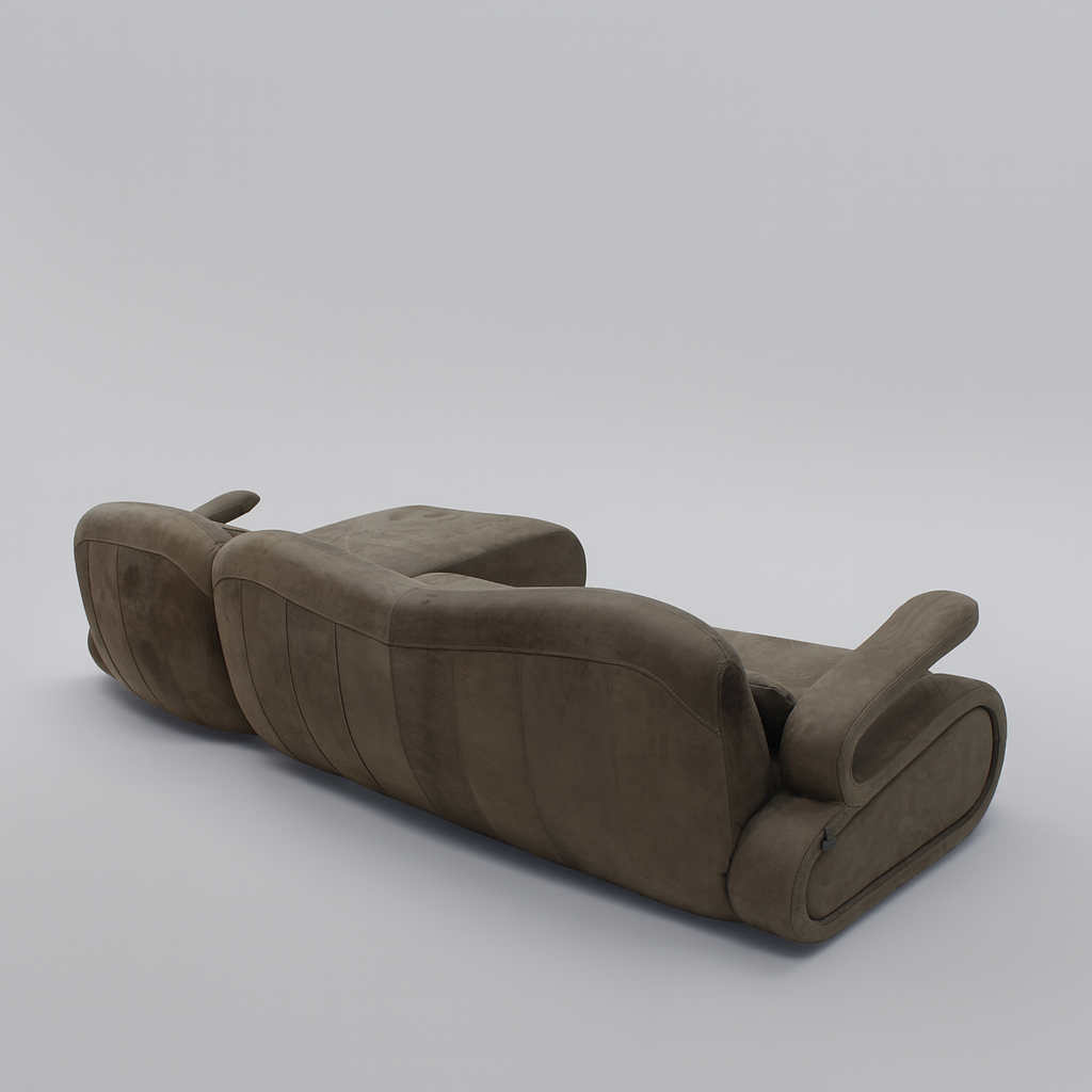 Serpent Full Leather Daybed Sofa