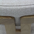 Load image into Gallery viewer, Venezia Boucle Dining Chair Oak Finish
