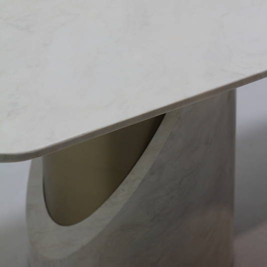 Cyprus Dining Table Milk White