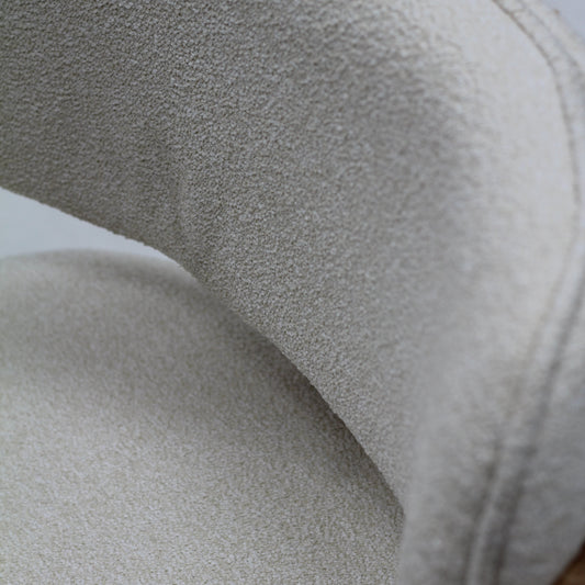 Venezia Boucle Dining Chair Veneer Finish