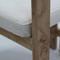 Load image into Gallery viewer, Venezia Boucle Dining Chair Veneer Finish
