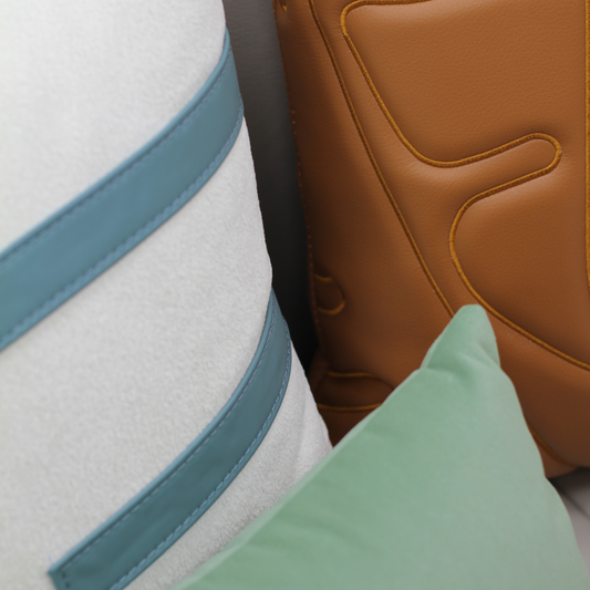 Florenzo Leather Uppers Sofa Set