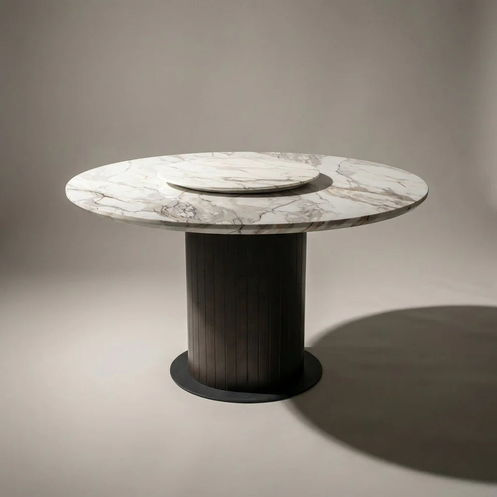 Diablo Dining Table E-Marble Top Round