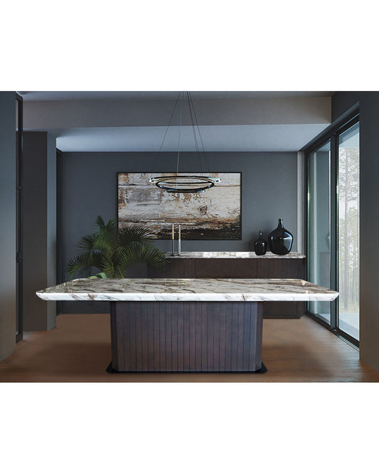 Diablo Dining Table E-Marble Top 2.4M