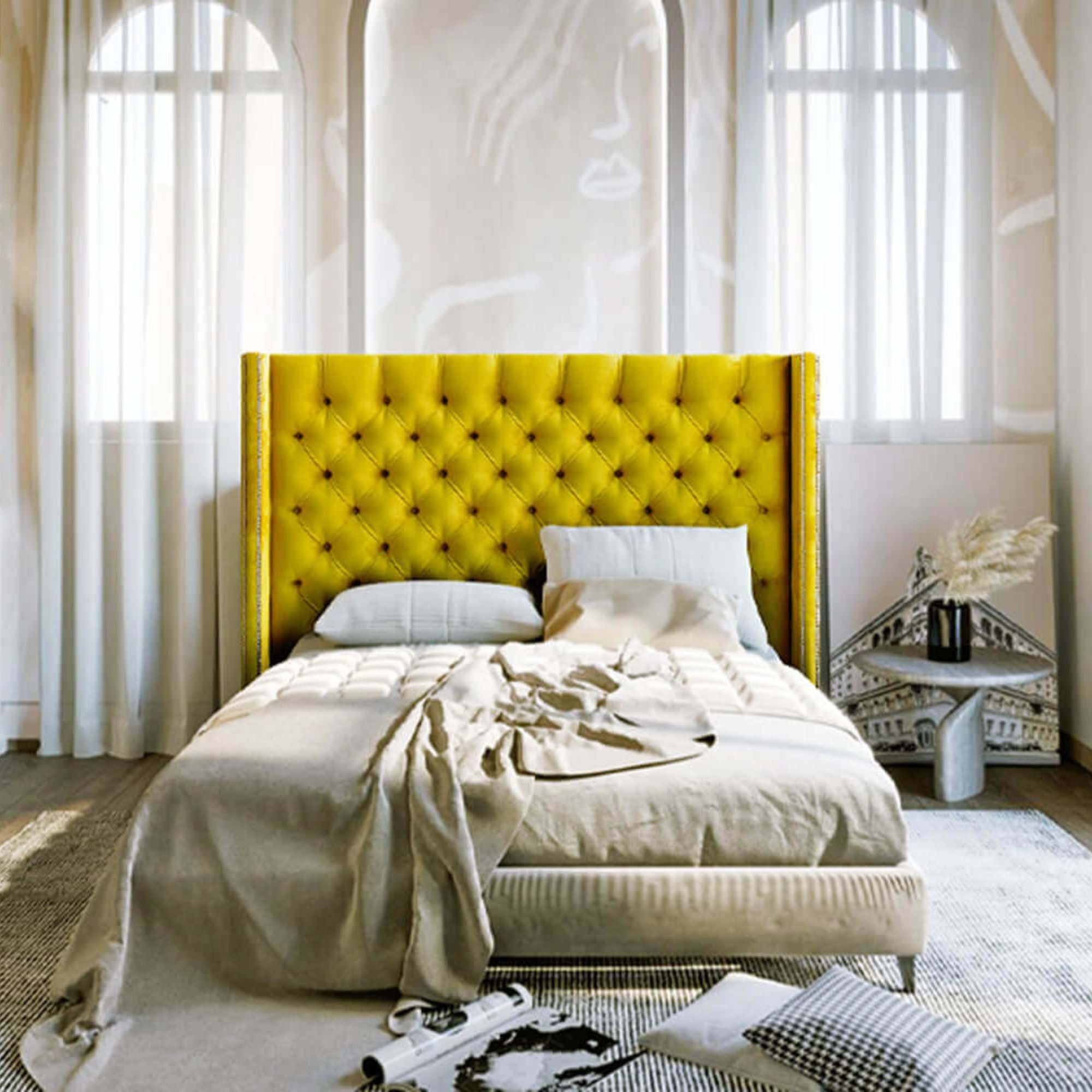 Diamond Button Headboard Queen – Essops Home