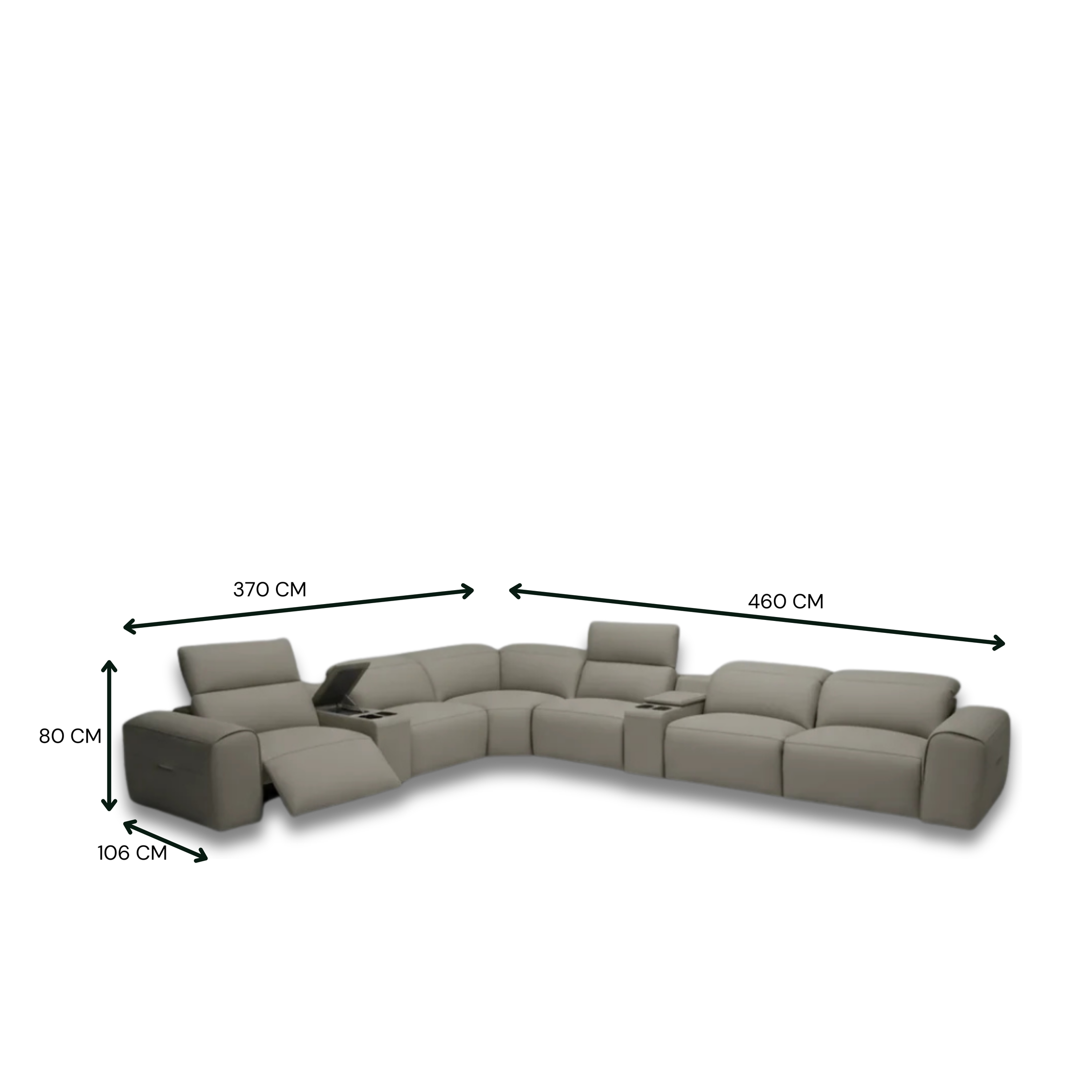 Bellagio Corner Electric Motion Sofa Set