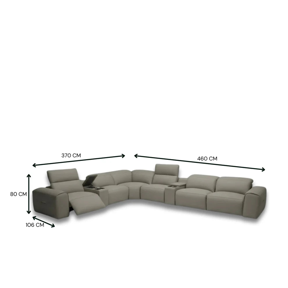 Bellagio Corner Electric Motion Sofa Set