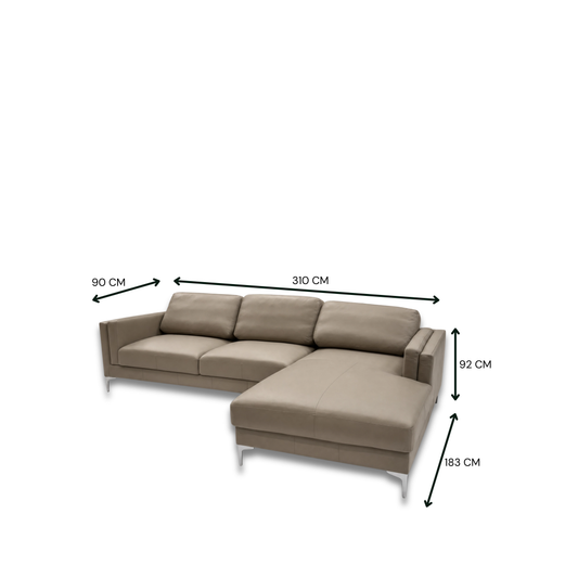 Agassi Full Leather Daybed Sofa