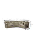 Load image into Gallery viewer, Bermuda Corner Leather Upper Motion Sofa
