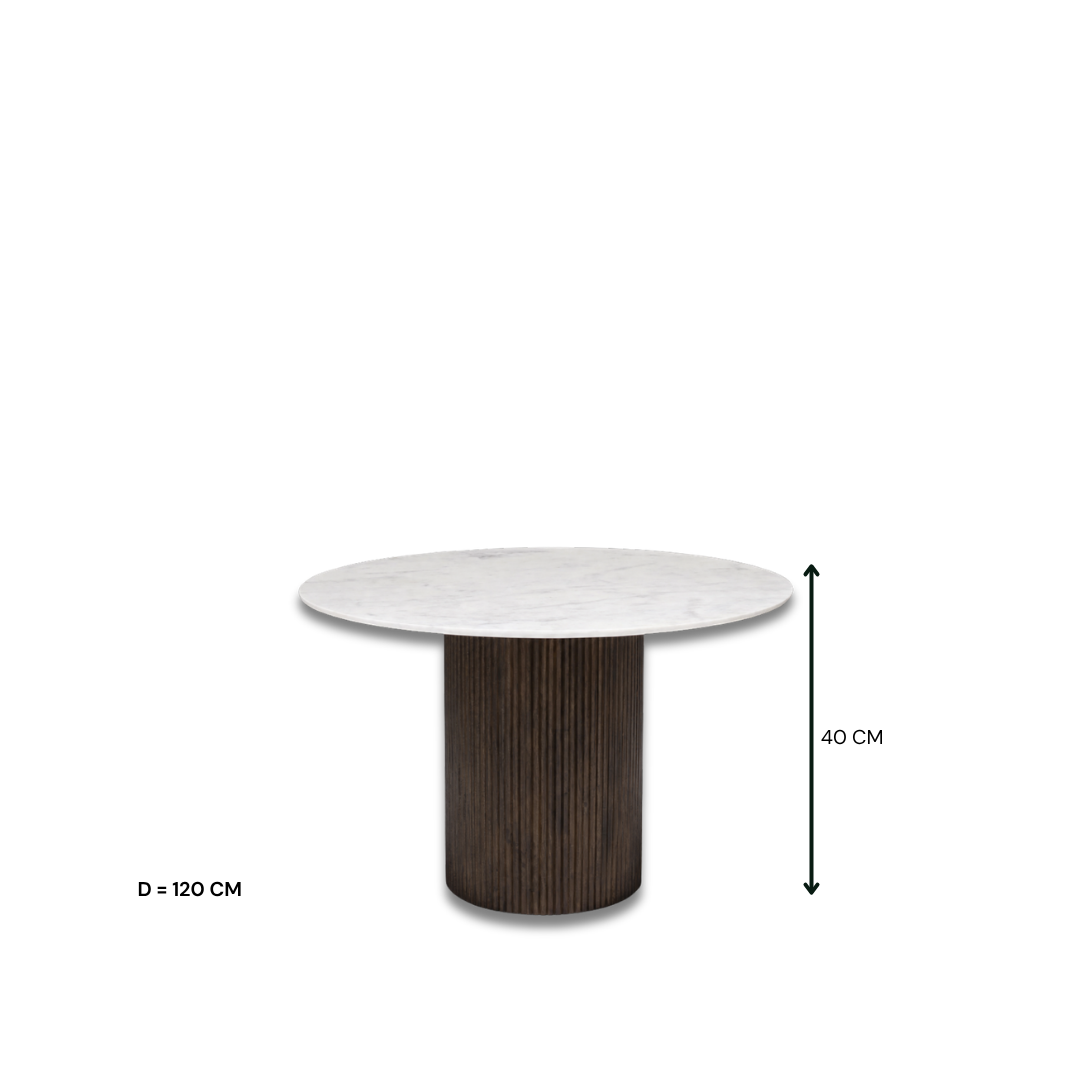 Morgan Round Marble Dining Table