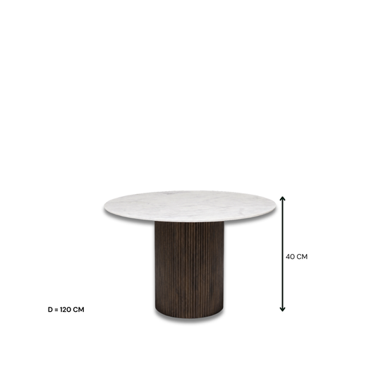 Morgan Round Marble Dining Table