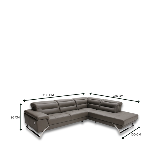 Alberto Full Leather Daybed Sofa