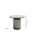 Load image into Gallery viewer, Neville Side Table Beige
