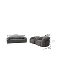 Load image into Gallery viewer, Beluga Fabric Sofa Set
