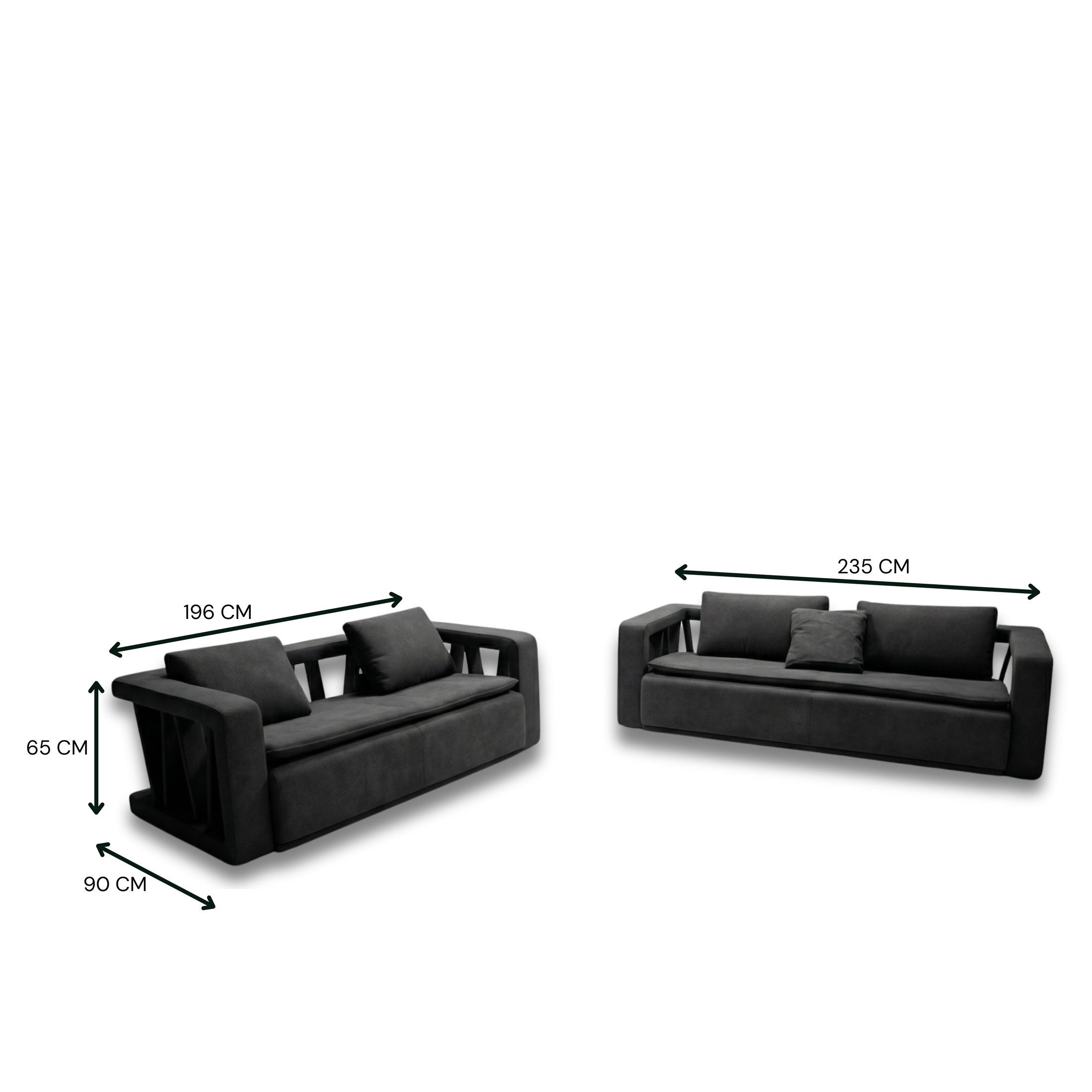 Venanzio Full Leather Sofa Set