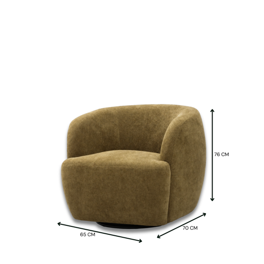Modena Fabric Swivel Chair