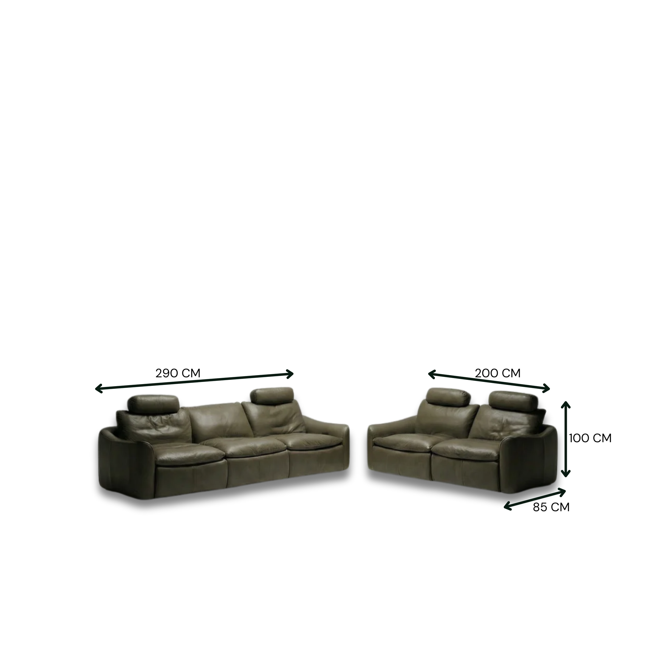 Sonata Full Leather Motion Sofa Set