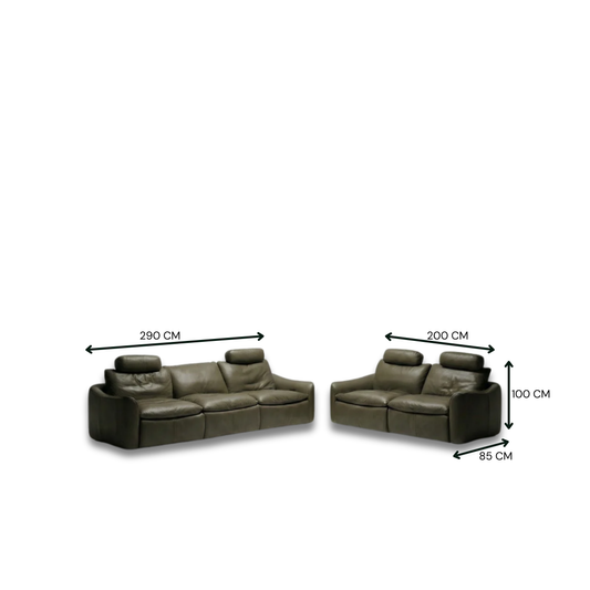 Sonata Full Leather Motion Sofa Set