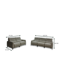 Load image into Gallery viewer, Altari Full Leather Motion Sofa Set
