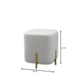 Load image into Gallery viewer, Calvin Ottoman Plain White
