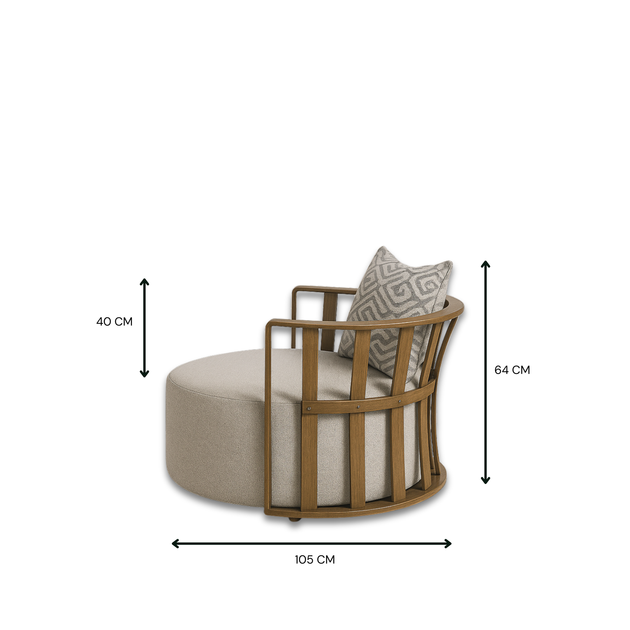 Saturn Outdoor Single Sofa 2087S