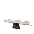 Load image into Gallery viewer, Villabella Extension Dining Table E-Marble
