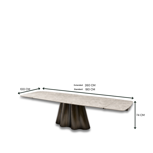 Villabella Extension Dining Table E-Marble