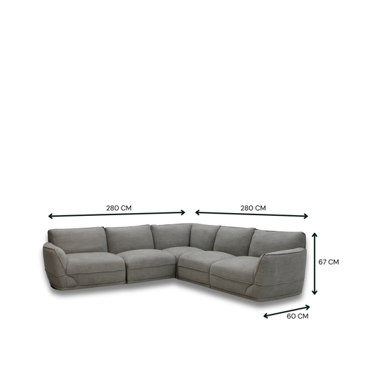 Andrea Fabric Modular Sofa Set