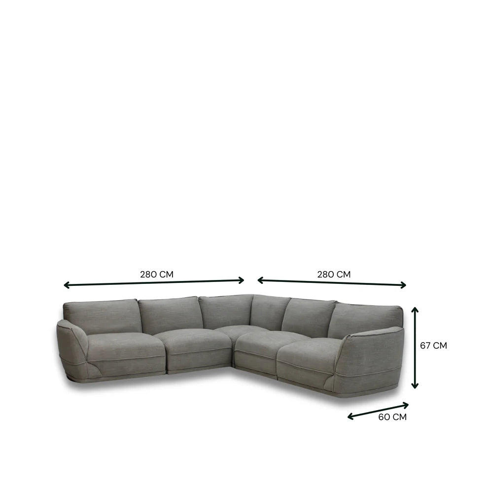 Andrea Fabric Modular Sofa Set