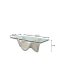 Load image into Gallery viewer, Linton Dining Table Matte Beige Glass Top

