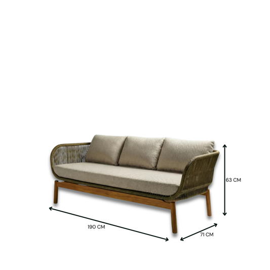 Dominic 3 Seater Outdoor