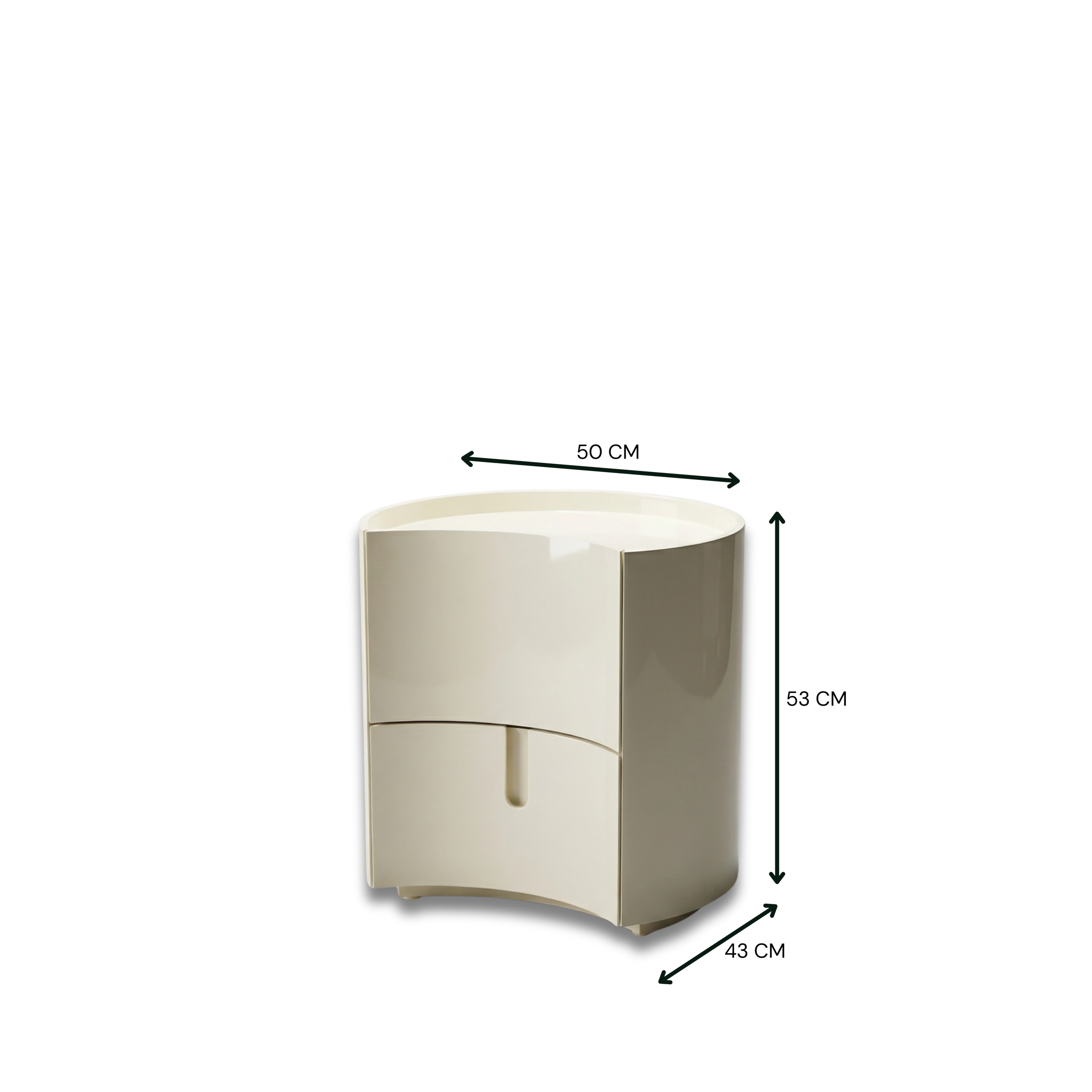 Ellena Pedestal Milky White