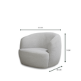 Load image into Gallery viewer, Bianca Fabric Swivel Chair
